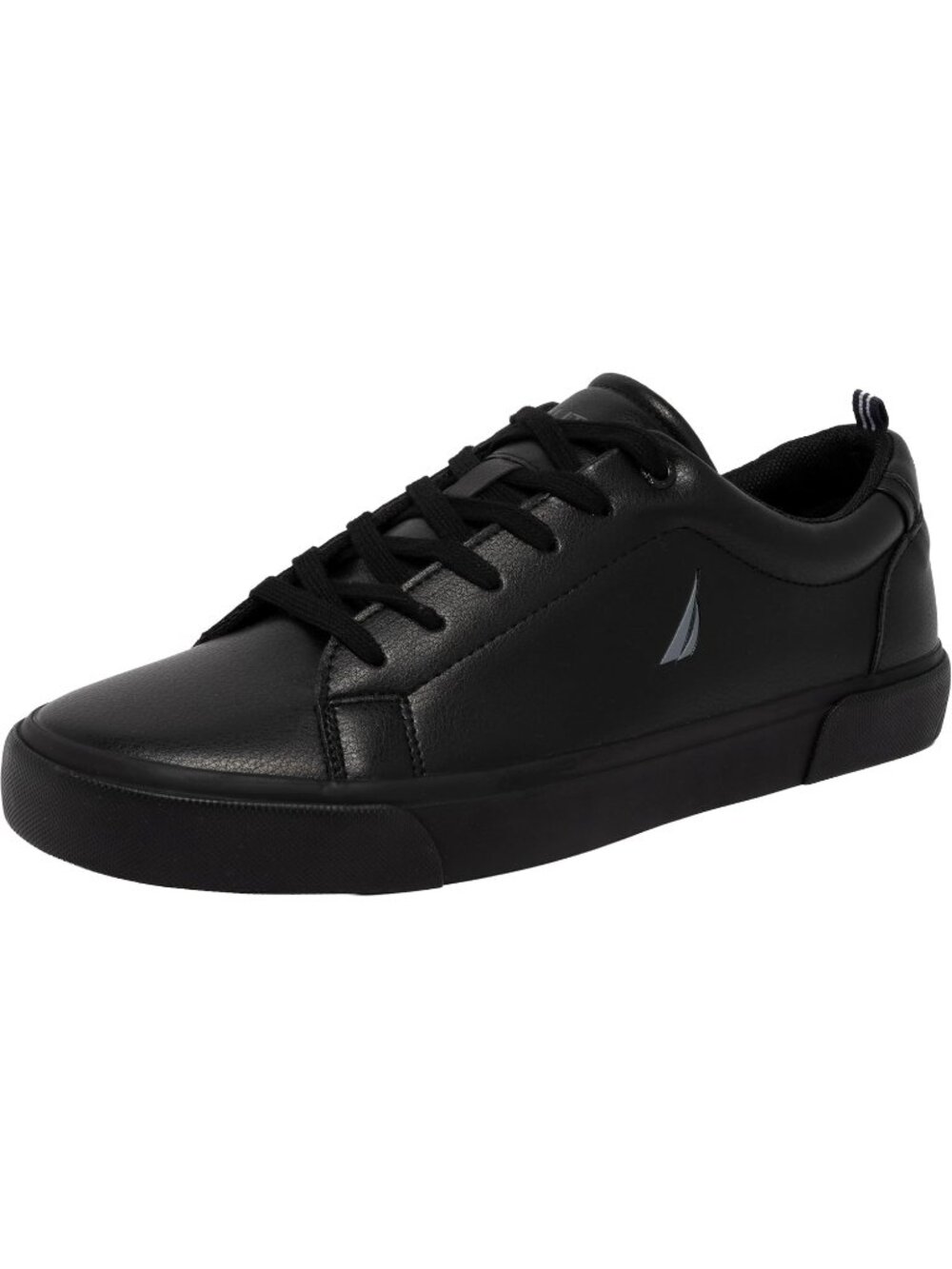 Nautica Men's Black Mono Square Toe Classic Lace Up Low Top Fashion Sneakers